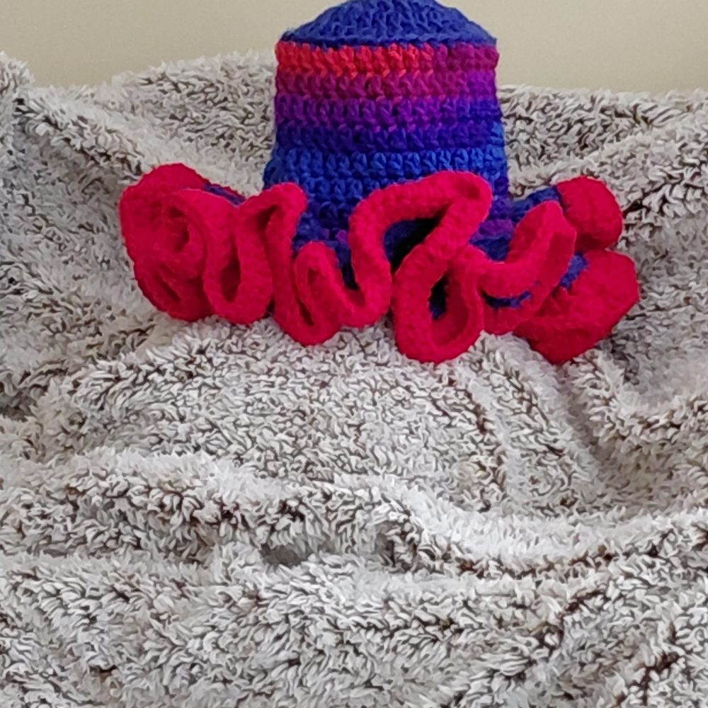 Berry Skittles Crochet Bucket Hat - Picture 4 of 5